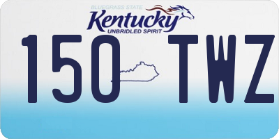 KY license plate 150TWZ