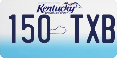 KY license plate 150TXB