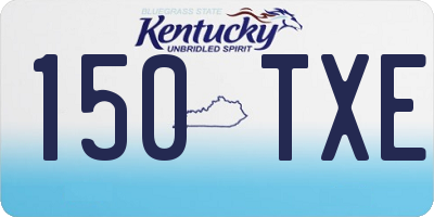 KY license plate 150TXE