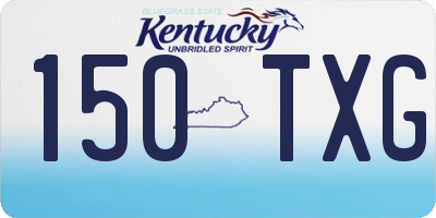 KY license plate 150TXG