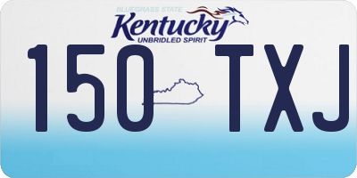 KY license plate 150TXJ