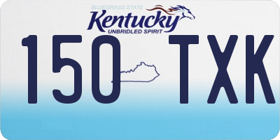 KY license plate 150TXK