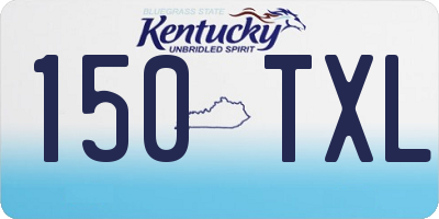 KY license plate 150TXL