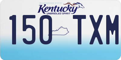 KY license plate 150TXM