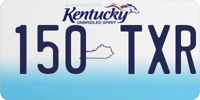 KY license plate 150TXR
