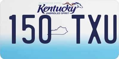 KY license plate 150TXU