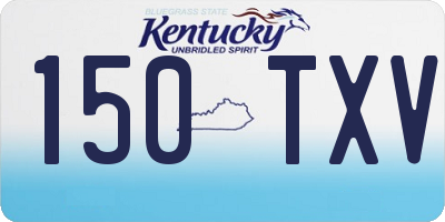 KY license plate 150TXV