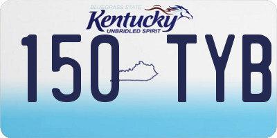KY license plate 150TYB