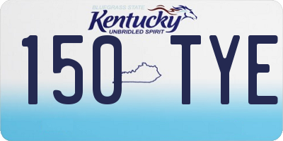 KY license plate 150TYE
