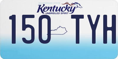 KY license plate 150TYH