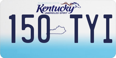 KY license plate 150TYI