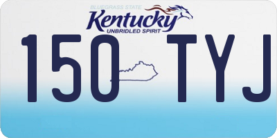 KY license plate 150TYJ