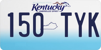 KY license plate 150TYK