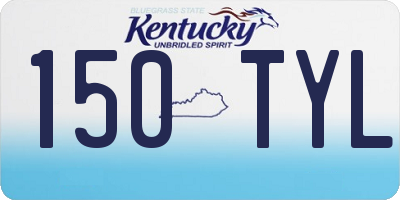 KY license plate 150TYL
