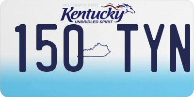 KY license plate 150TYN