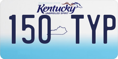 KY license plate 150TYP