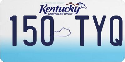 KY license plate 150TYQ
