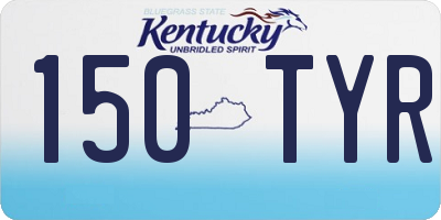 KY license plate 150TYR