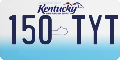 KY license plate 150TYT