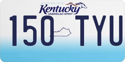 KY license plate 150TYU