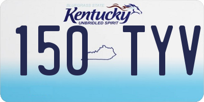 KY license plate 150TYV