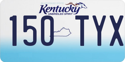 KY license plate 150TYX