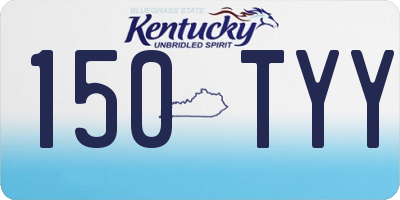 KY license plate 150TYY