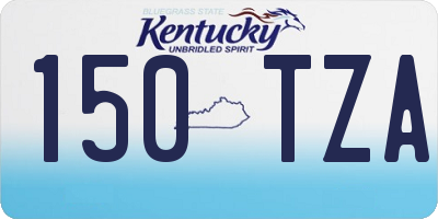 KY license plate 150TZA