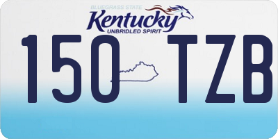 KY license plate 150TZB