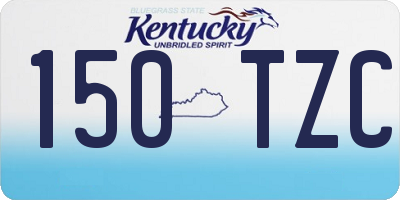 KY license plate 150TZC