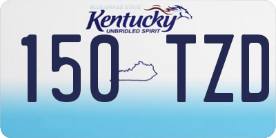 KY license plate 150TZD