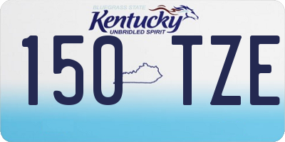 KY license plate 150TZE