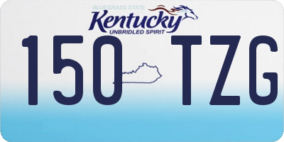 KY license plate 150TZG