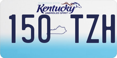 KY license plate 150TZH