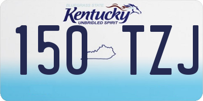 KY license plate 150TZJ