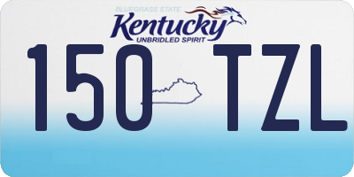 KY license plate 150TZL