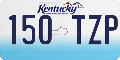 KY license plate 150TZP