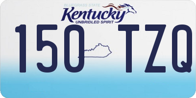 KY license plate 150TZQ