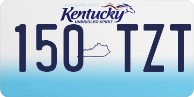 KY license plate 150TZT