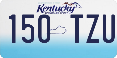 KY license plate 150TZU