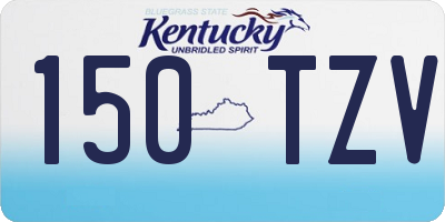 KY license plate 150TZV