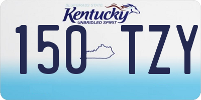 KY license plate 150TZY