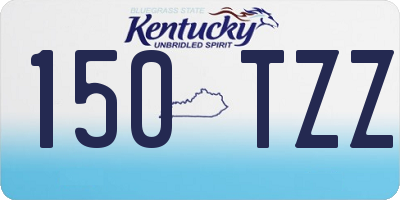 KY license plate 150TZZ