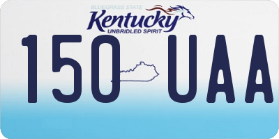 KY license plate 150UAA