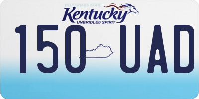 KY license plate 150UAD