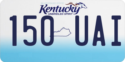 KY license plate 150UAI
