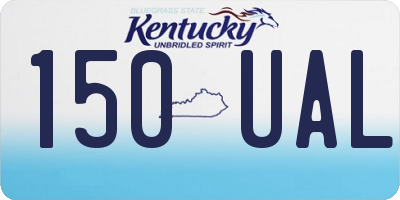 KY license plate 150UAL