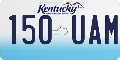 KY license plate 150UAM