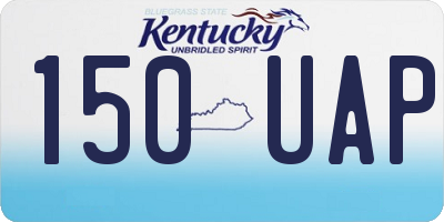 KY license plate 150UAP