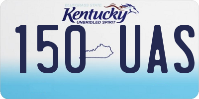 KY license plate 150UAS